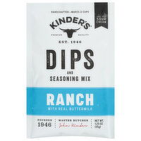 Kinder's Dips & Seasoning Mix, Ranch - 1.25 Ounce 