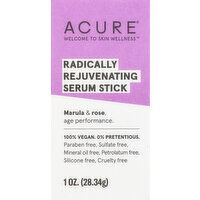 Acure Serum Stick, Radically Rejuvenating, Marula & Rose - 1 Ounce 