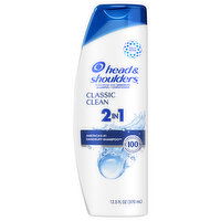 Head & Shoulders Shampoo + Conditioner, Classic Clean, 2 in 1 - 12.5 Fluid ounce 