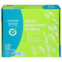 Simply Done Cutlery, Assorted, Clear, Big Pack - 192 Each 