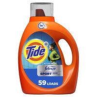 Tide Plus Febreze Sport Odor Defense HE Turbo Clean Liquid Laundry Detergent, 84 fl oz, 54 loads - 84 Fluid ounce 