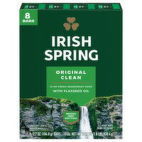 Irish Spring Deodorant Bar Soap for Men, Original Clean