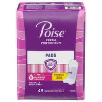 Poise Pads, Maximum Regular - 48 Each 