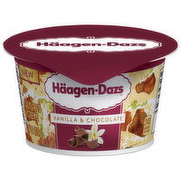 Haagen-Dazs Cultured Creme, Vanilla & Chocolate - 4 Ounce 