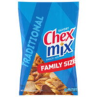 Chex Mix Snack Mix, Savory, Traditional, Family Size - 13.5 Ounce 