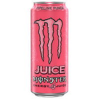 Juice Monster Energy Drink, Pipeline Punch, Energy + Juice - 16 Fluid ounce 