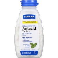 TopCare Antacid, Regular Strength, 500 mg, Tablets, Peppermint Flavor - 150 Each 