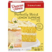 Duncan Hines Signature Perfectly Moist Lemon Supreme Cake Mix - 15.25 Ounce 