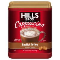 Hills Bros. Drink Mix, English Toffee, Cafe Style - 16 Ounce 