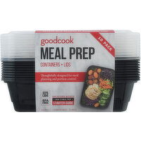 Goodcook Containers + Lids, 10 Pack - 10 Each 