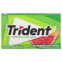 Trident Gum, Sugar Free, Watermelon Twist - 14 Each