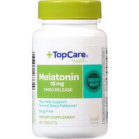 TopCare Melatonin, 10 mg, Timed Release Tablets