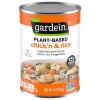 Gardein Soup, Chick'n & Rice, Plant-Based - 15 Ounce 