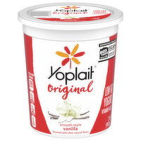 Yoplait Yogurt, Low Fat, Vanilla, Smooth Style - 2 Pound 