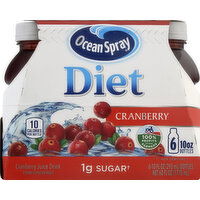 Ocean Spray Juice Drink, Diet, Cranberry - 6 Each 