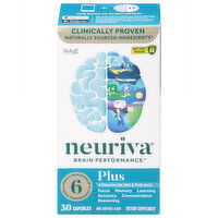 Neuriva Brain Performance, Plus, Capsules - 30 Each 