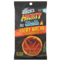 Zack's Mighty Rolled Fiery Nacho Flavored Tortilla Chips - 7 Ounce