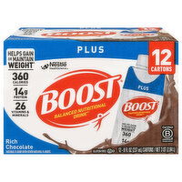 Boost Balanced Rich Chocolate Nutritional Drink - 12 Each