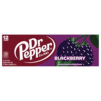 Dr Pepper Soda, Blackberry, 12 Pack - 12 Each 