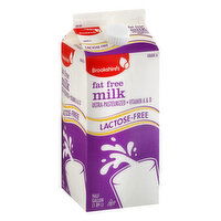 Brookshire's Fat Free Milk, Lactose-Free - 0.5 Gallon 