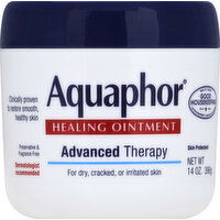 Aquaphor Healing Ointment, Advanced Therapy, for Dry, Cracked, or Irritated Skin - 14 Ounce 