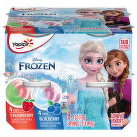 Yoplait Yogurt, Low Fat, Disney Frozen, Blueberry/Strawberry - 8 Each 