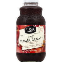 L&A 100% Juice, Pure, All Pomegranate - 32 Ounce 