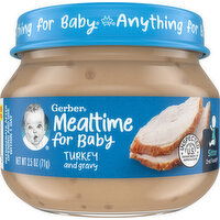 Gerber Turkey and Gravy, Sitter 2nd Foods - 2.5 Ounce 