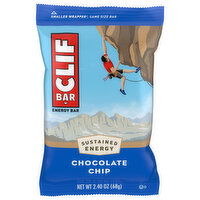 CLIF BAR - Chocolate Chip - Made with Organic Oats - Energy Bars - Non-GMO - Plant Based Protein Bars (1 Count) - 2.4 Ounce 