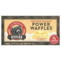 Kodiak Power Waffles, Protein-Packed, Buttermilk & Vanilla - 10 Each 