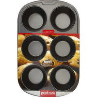 Good Cook Texas Cupcake/Muffin Pan, 6 Cup - 1 Each 