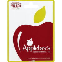 Applebee's Gift Card, $25 to $500 - 1 Each 