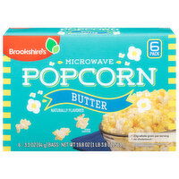 Brookshire's Brookshire's Butter Microwave Popcorn, 6 Each 