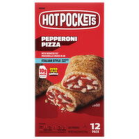 Hot Pockets Sandwich, Pepperoni Pizza, Italian Style - 12 Each 