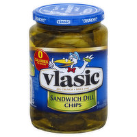 Vlasic Pickles, Sandwich Dill Chips, Fresh Packed