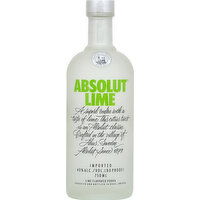 Absolut Vodka, Lime Flavored - 750 Millilitre 