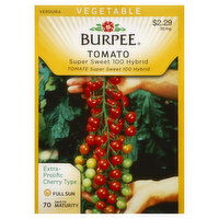 Burpee Seeds, Tomato, Super Sweet 100 Hybrid - 30 Milligram 