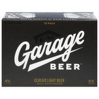 Garage Beer Beer, Light, Classic, 12 Pack - 12 Each 