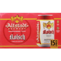 Altstadt Brewery Beer, Premium, German-Style, 15 Pack