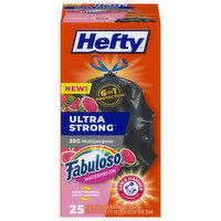 Hefty Trash Bags, Drawstring, Multipurpose, Fabuloso Watermelon, 30 Gallon, Large - 25 Each