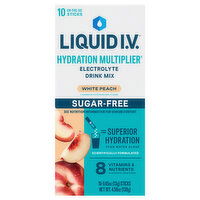 Liquid I.V. Sugar-Free White Peach Electrolyte Drink Mix - 10 Each