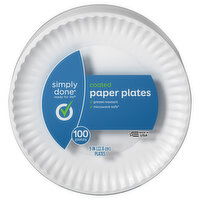 Simply Done Paper Plates, Coated