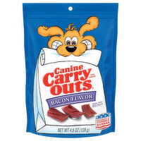 Canine Carry Outs Dog Snacks, Bacon Flavor - 4.5 Ounce 