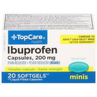 TopCare Ibuprofen, 200 mg, Minis, Softgels - 20 Each 