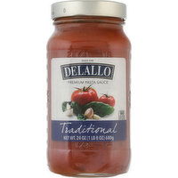 Delallo Pasta Sauce, Premium, Traditional - 24 Ounce 