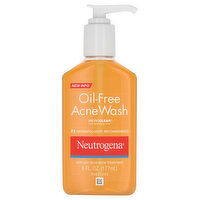 Neutrogena Acne Wash, Oil-Free - 6 Fluid ounce 