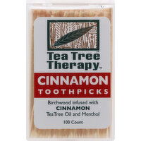 Tea Tree Therapy Toothpicks, Cinnamon - 100 Each 