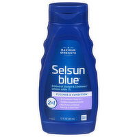 Selsun Blue Shampoo & Conditioner, Maximum Strength, Antidandruff, 2 in 1 - 11 Fluid ounce 