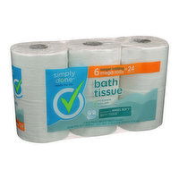 Simply Done Bath Tissue Mega Rolls - 6 Each 