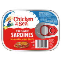 Chicken of the Sea Sardines, in Louisiana Hot Sauce, Wild-Caught